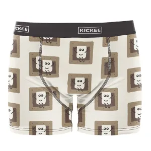 Kickee Pants Print Men's Boxer Brief - Natural S'mores