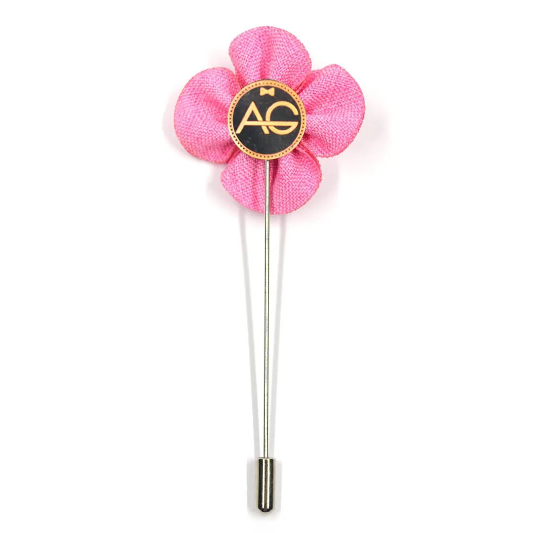 Lapel Pin - Pearl Floral Pink
