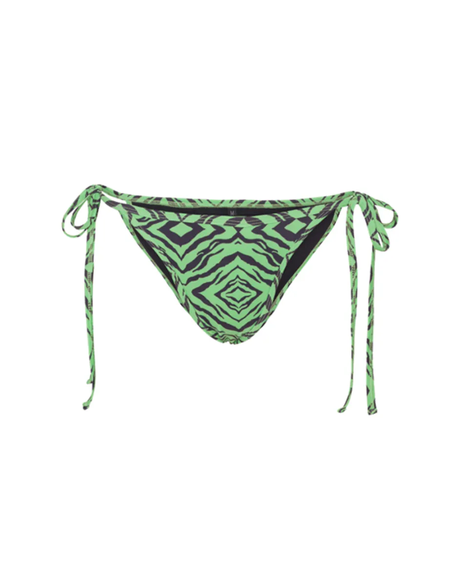 Lilly Bikini Bottom - Green Tiger Art Print