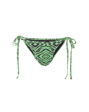 Lilly Bikini Bottom - Green Tiger Art Print