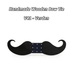 Mahoosive novelty neckties Handmade mustache Wooden bow tie men bowtie mens neck ties factory wholesale free shipping