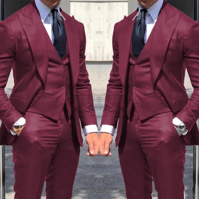 Mans Wedding Suits Groom Wear Tuxedos Blazer Party Suit