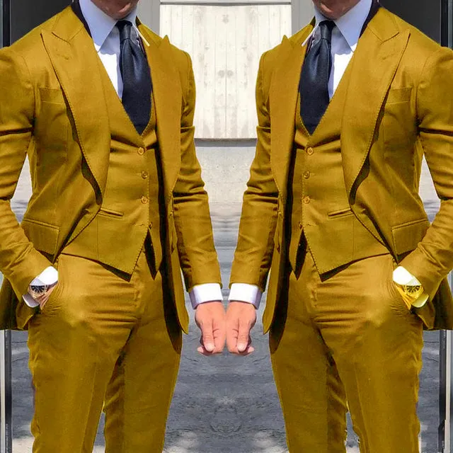 Mans Wedding Suits Groom Wear Tuxedos Blazer Party Suit