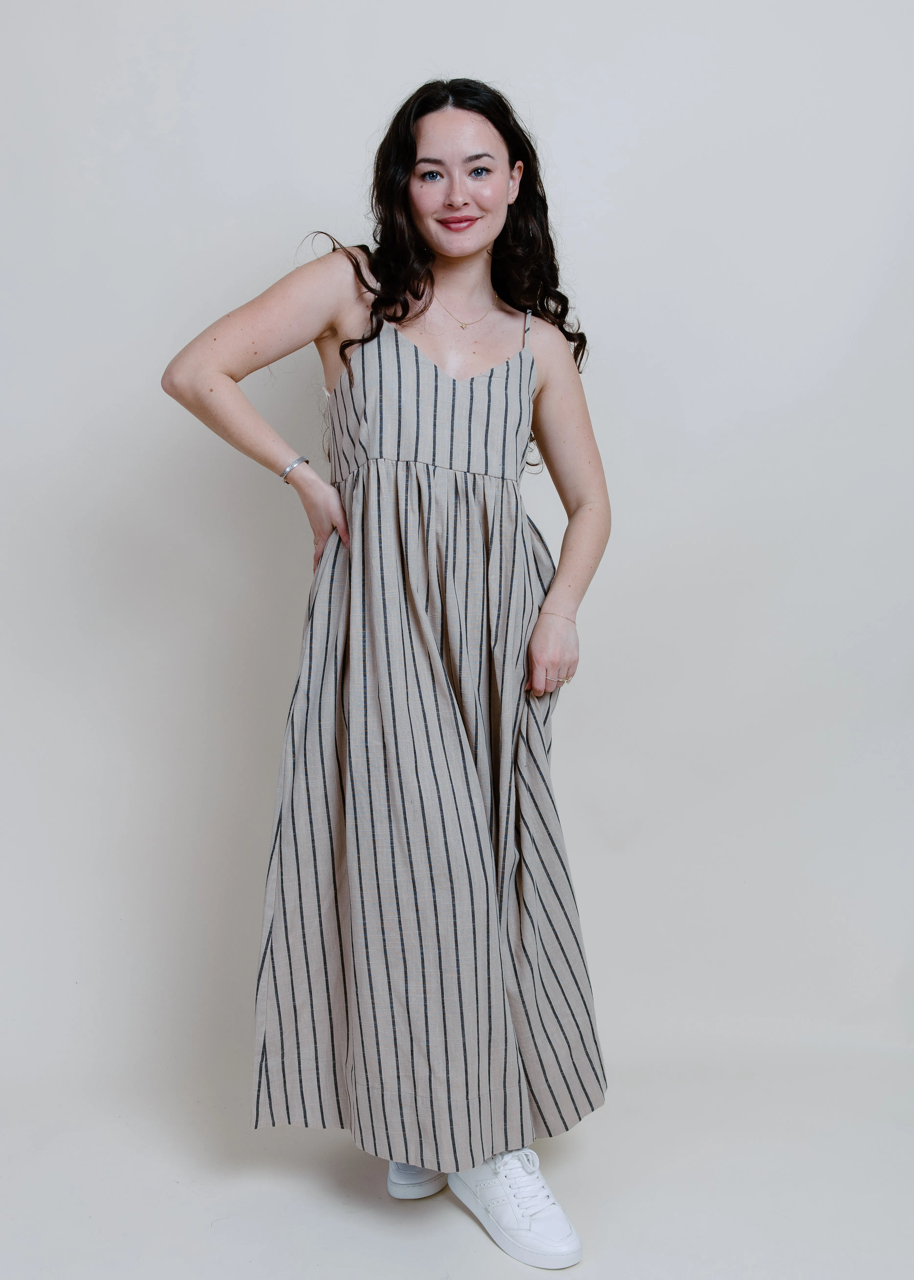 Maria Striped Maxi Dress