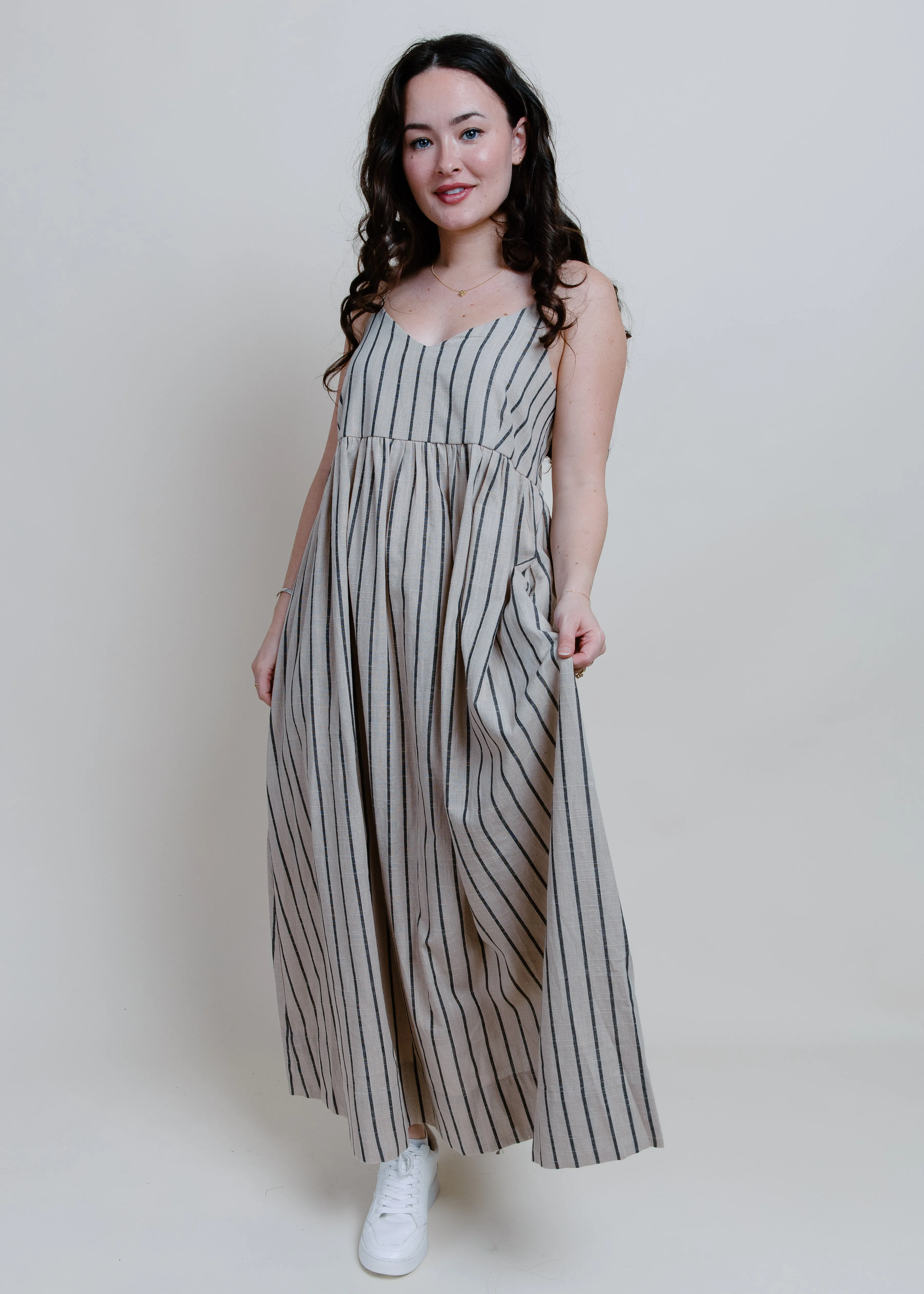 Maria Striped Maxi Dress