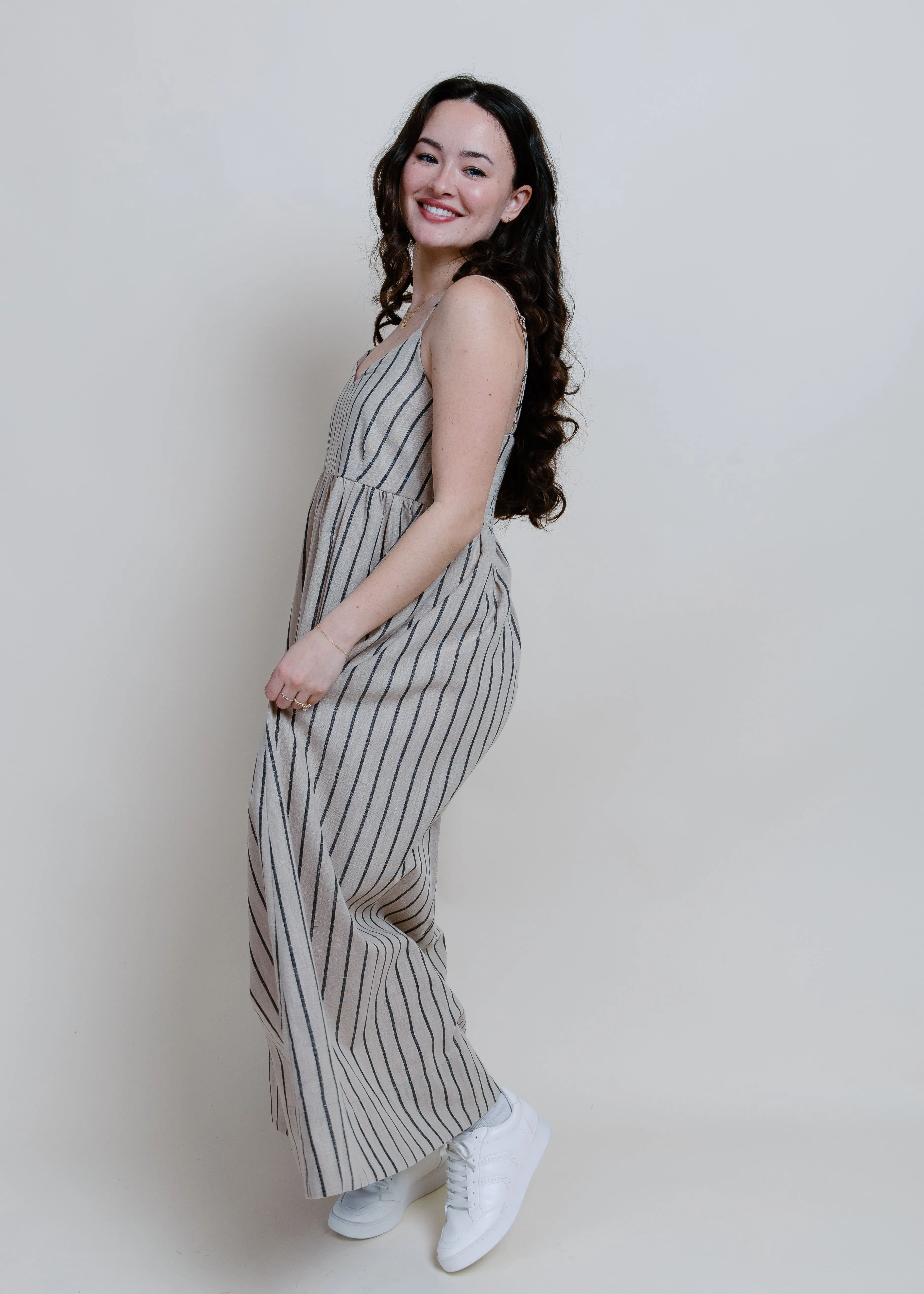 Maria Striped Maxi Dress
