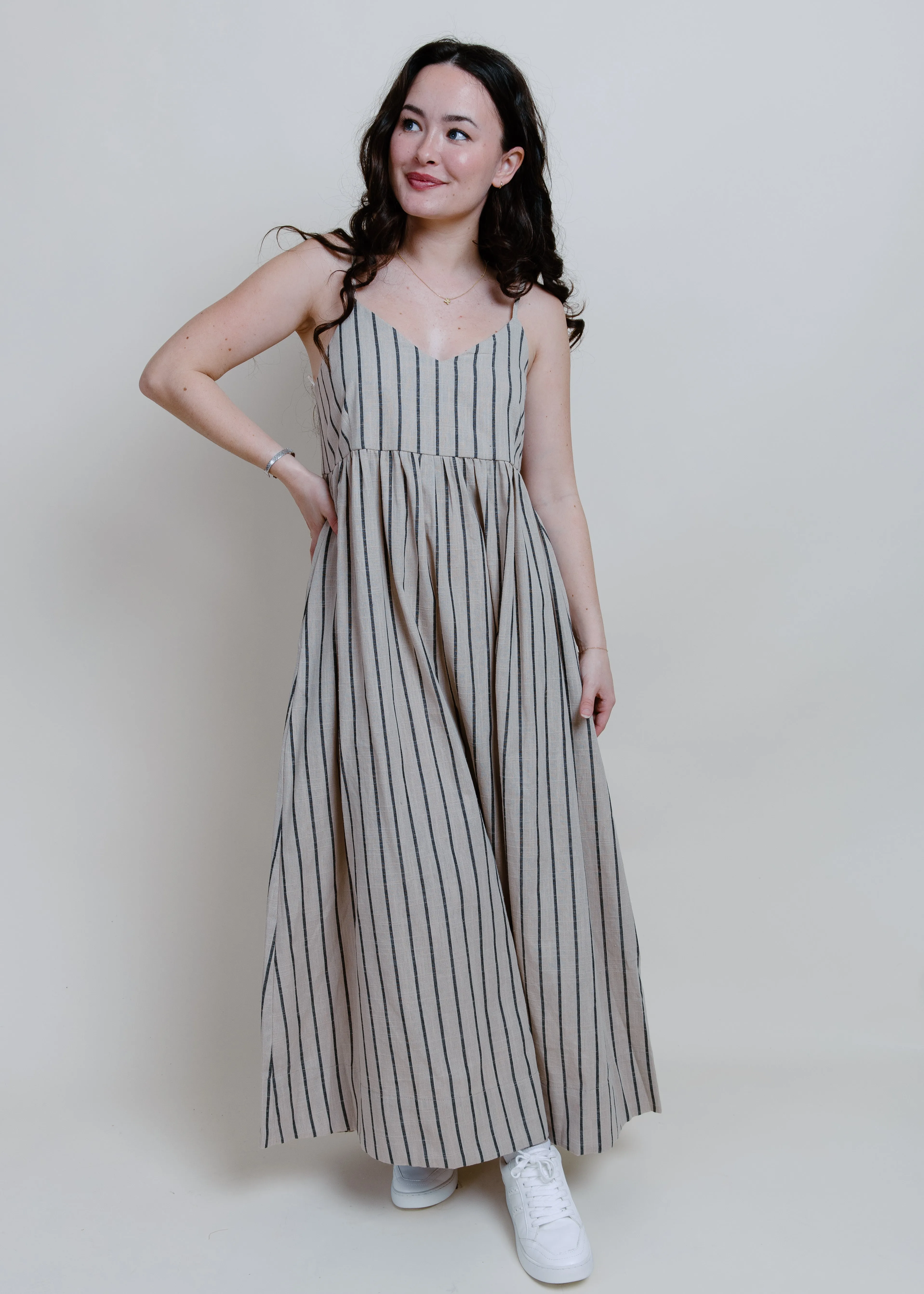 Maria Striped Maxi Dress