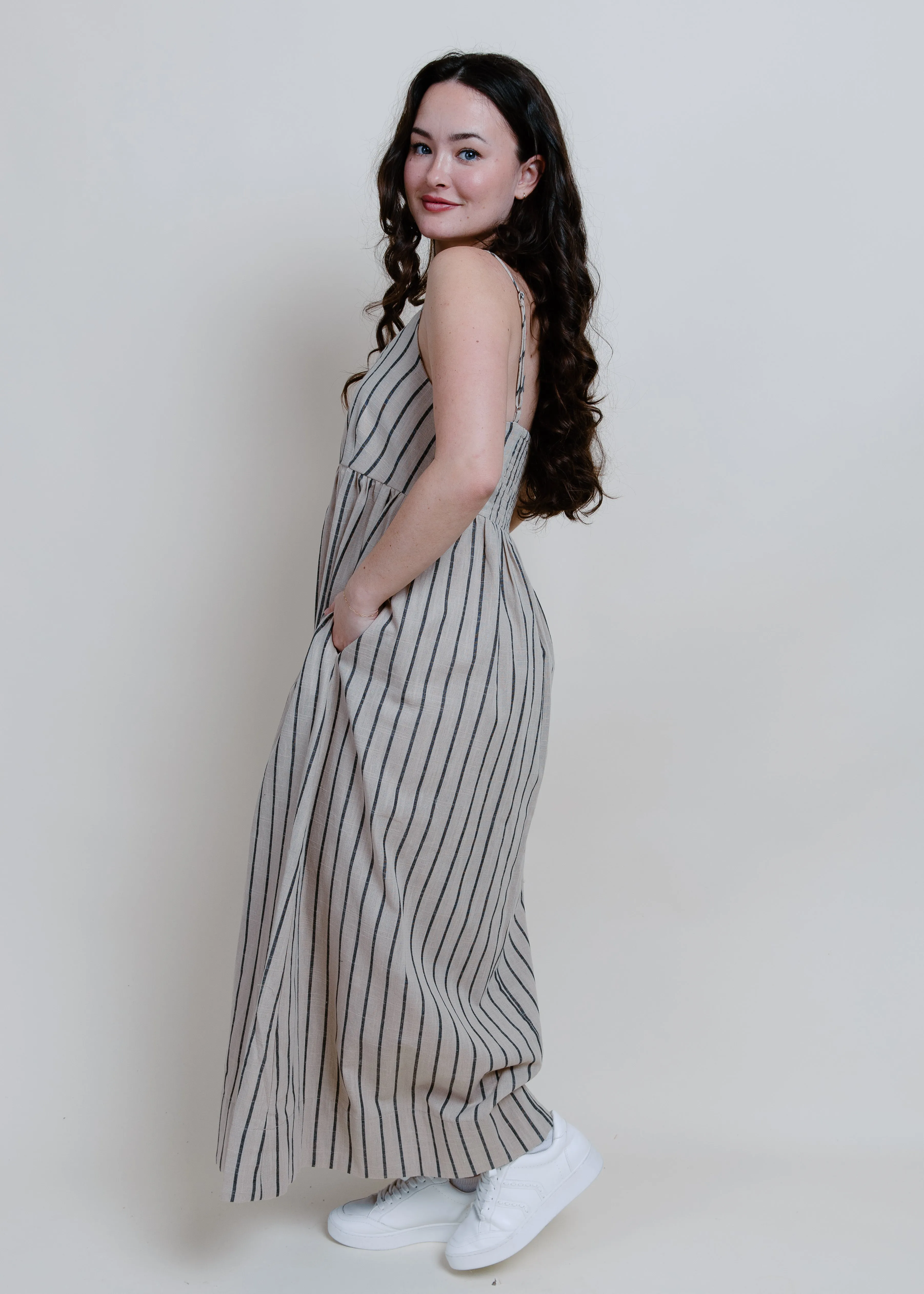 Maria Striped Maxi Dress