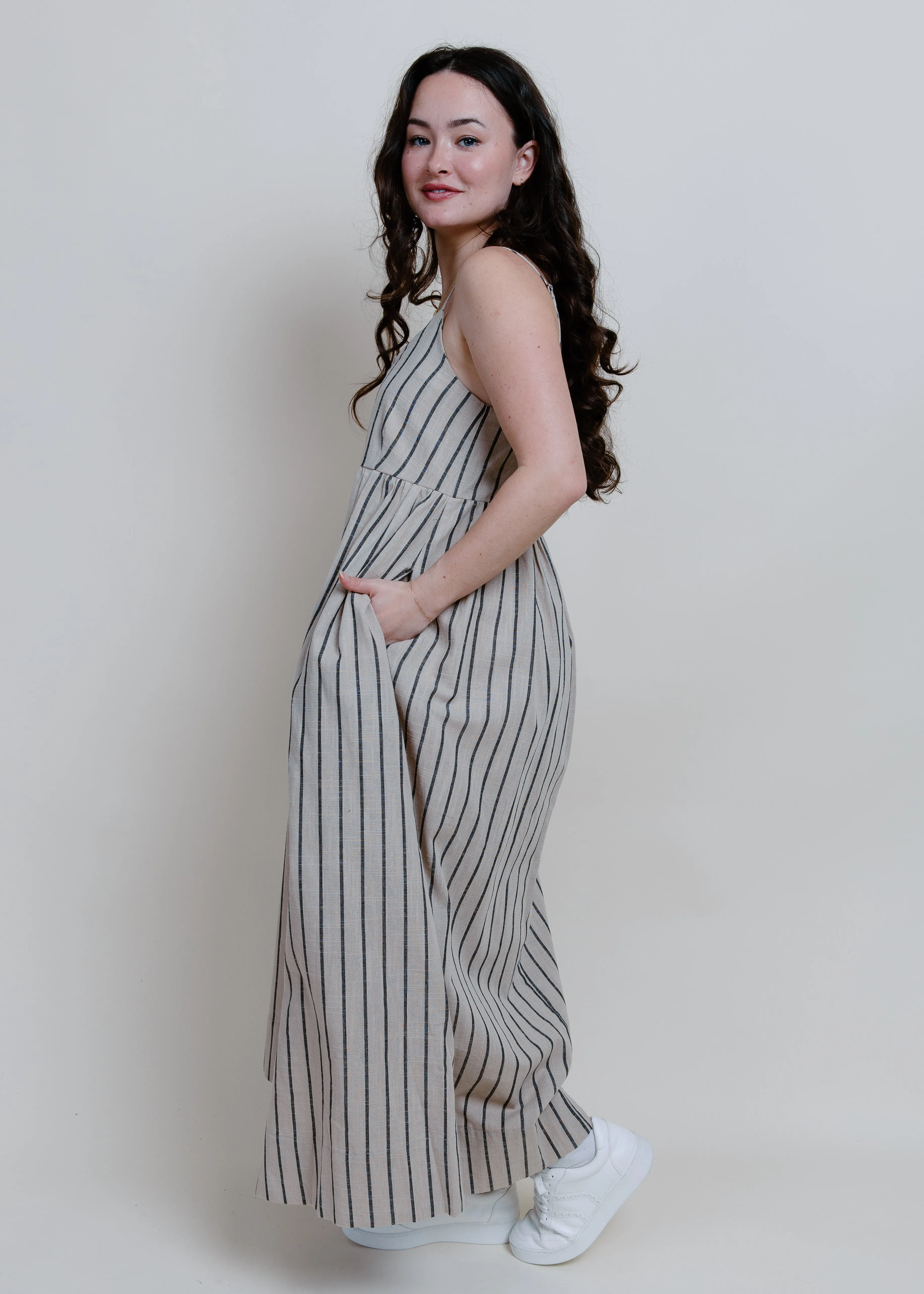 Maria Striped Maxi Dress