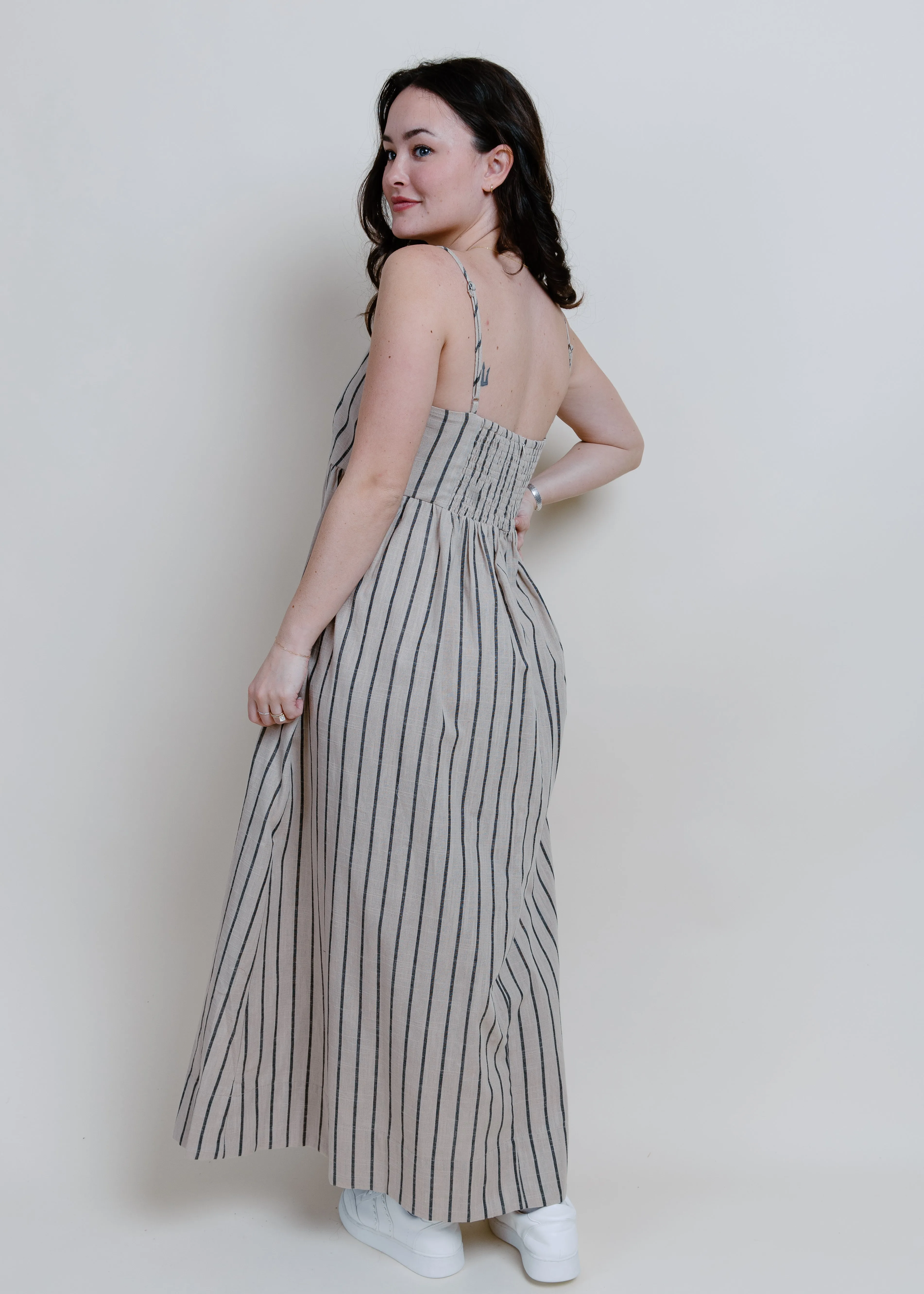 Maria Striped Maxi Dress