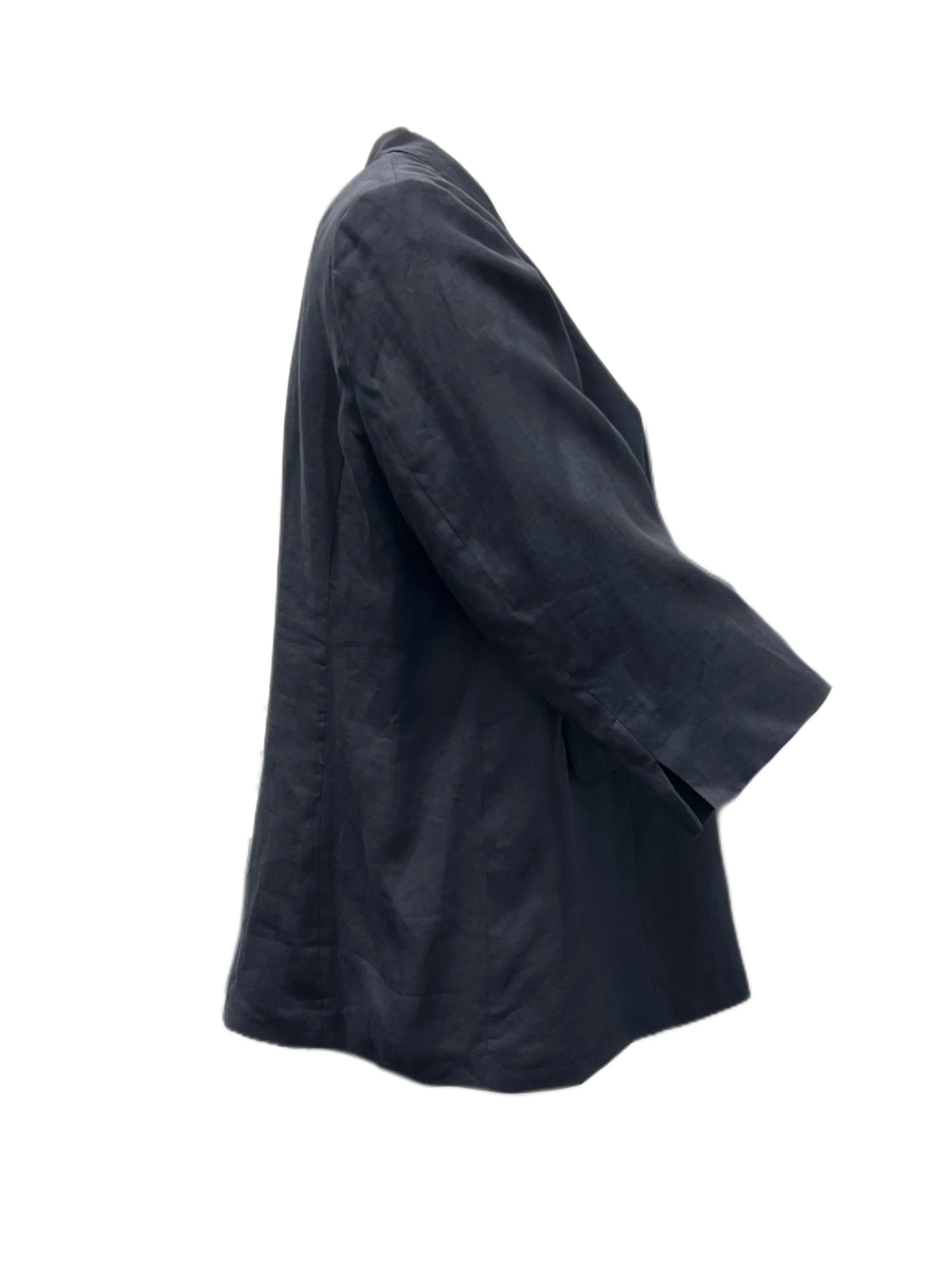 Marina Rinaldi Women's Black Capalbio Button Closure Blazer NWT