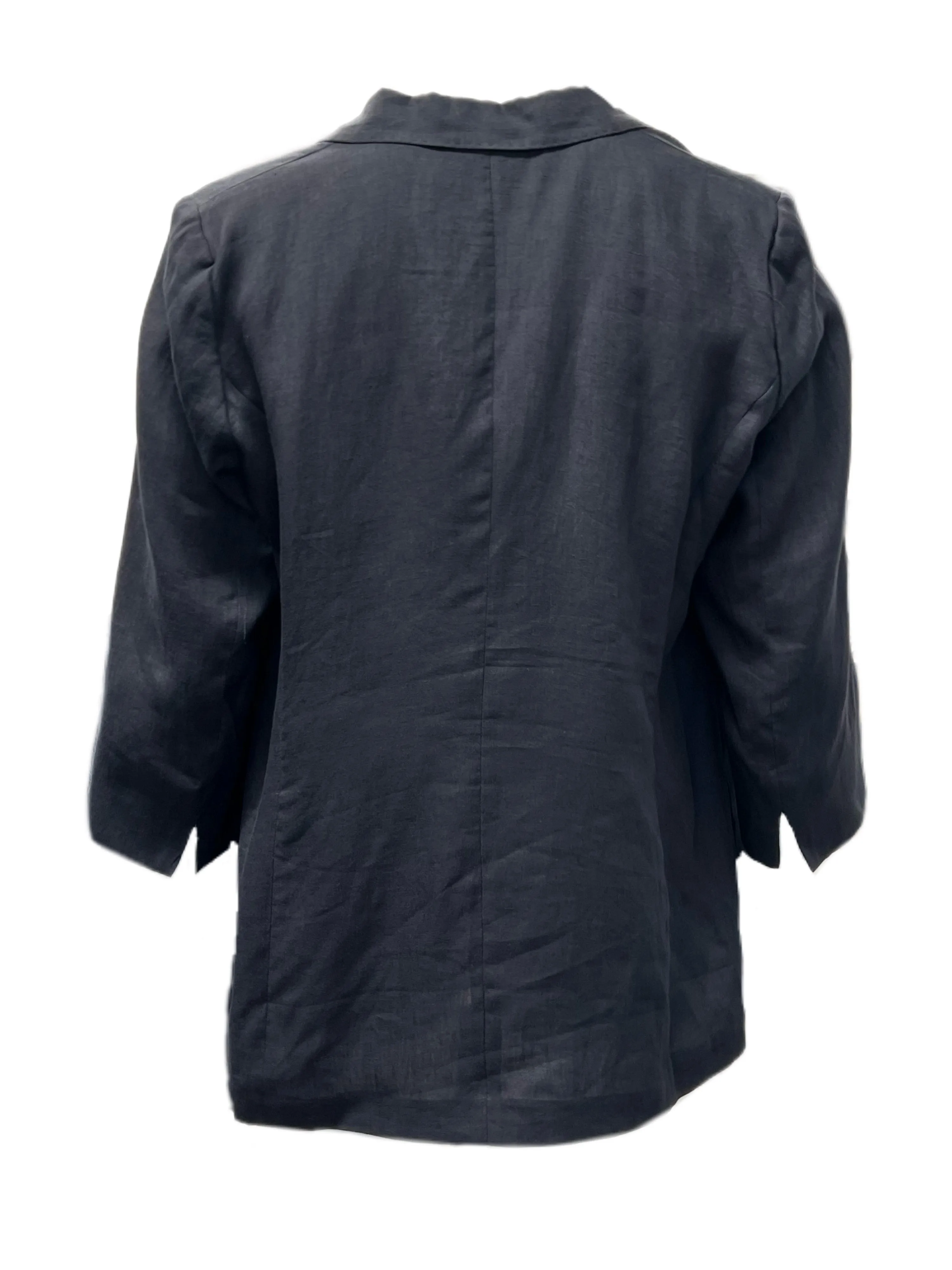 Marina Rinaldi Women's Black Capalbio Button Closure Blazer NWT