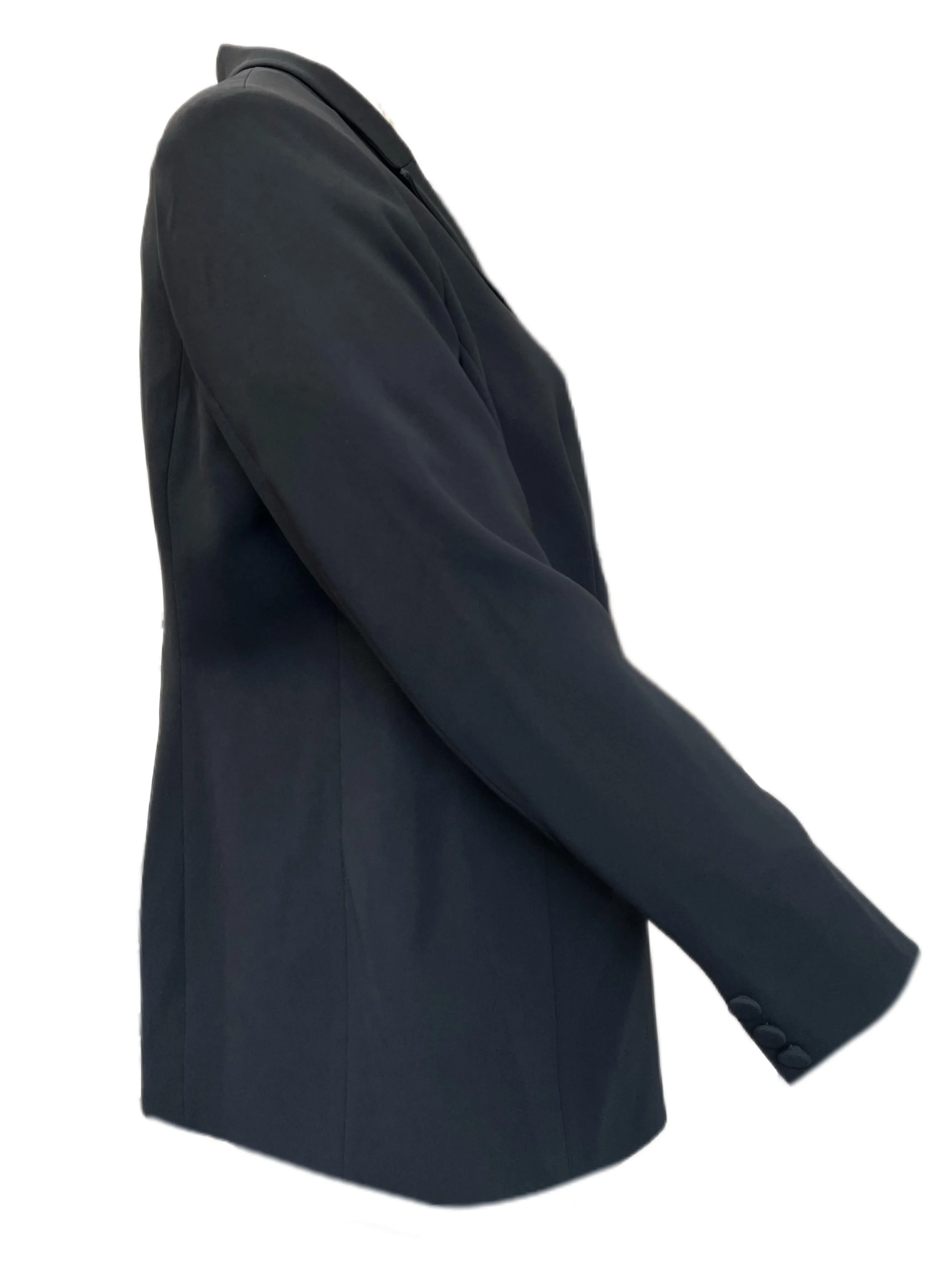 Marina Rinaldi Women's Black Castagna Button Closure Blazer Size 20W/29 NWT