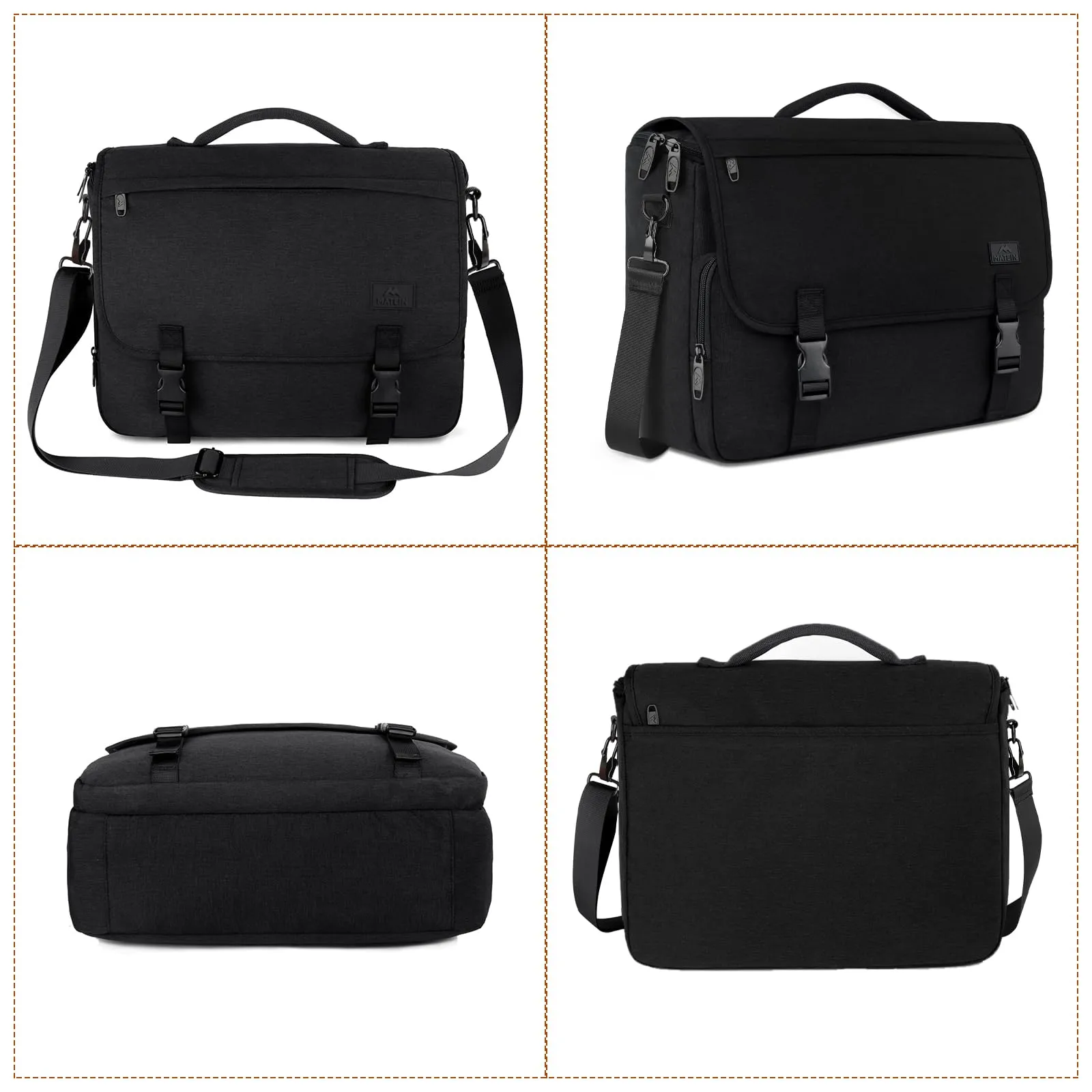 MATEIN Messenger Bag for Men, Lightweight Laptop Bag Waterproof Crossbody for School Work