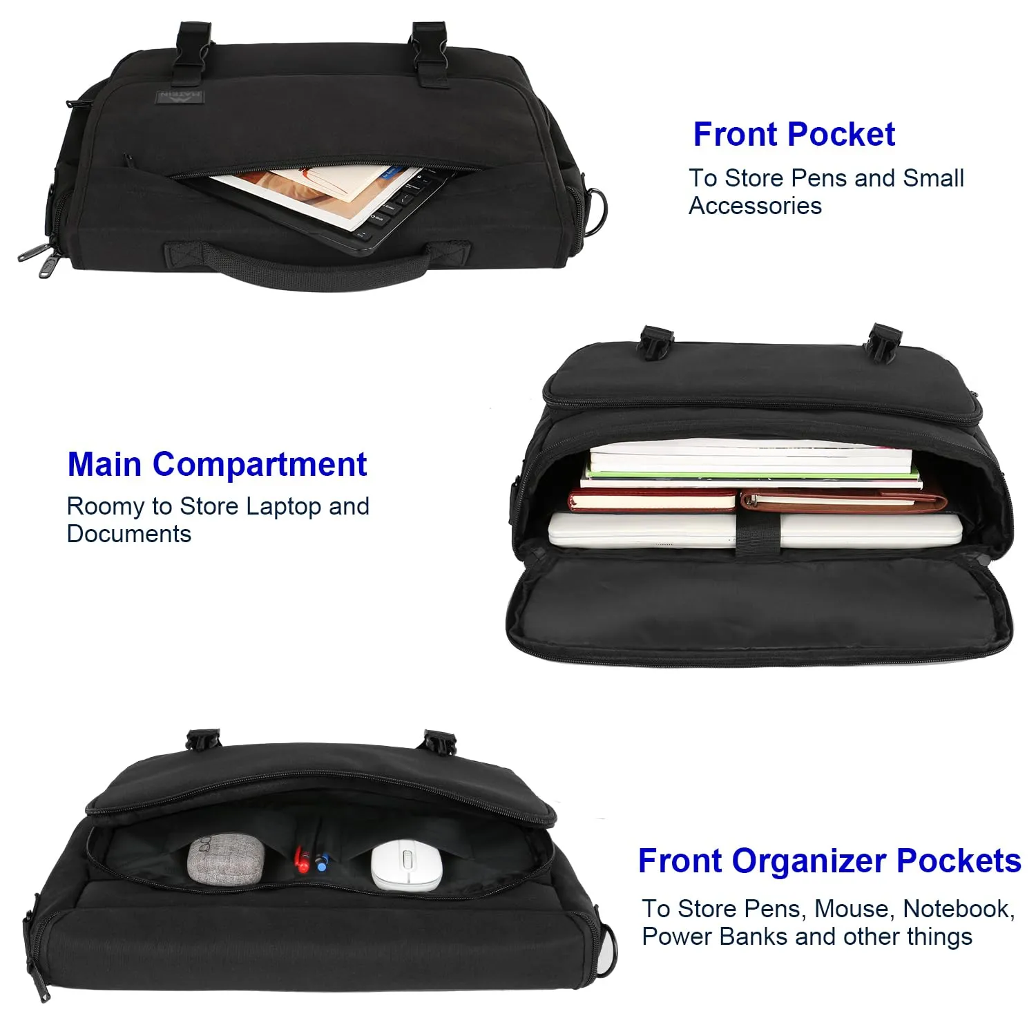 MATEIN Messenger Bag for Men, Lightweight Laptop Bag Waterproof Crossbody for School Work