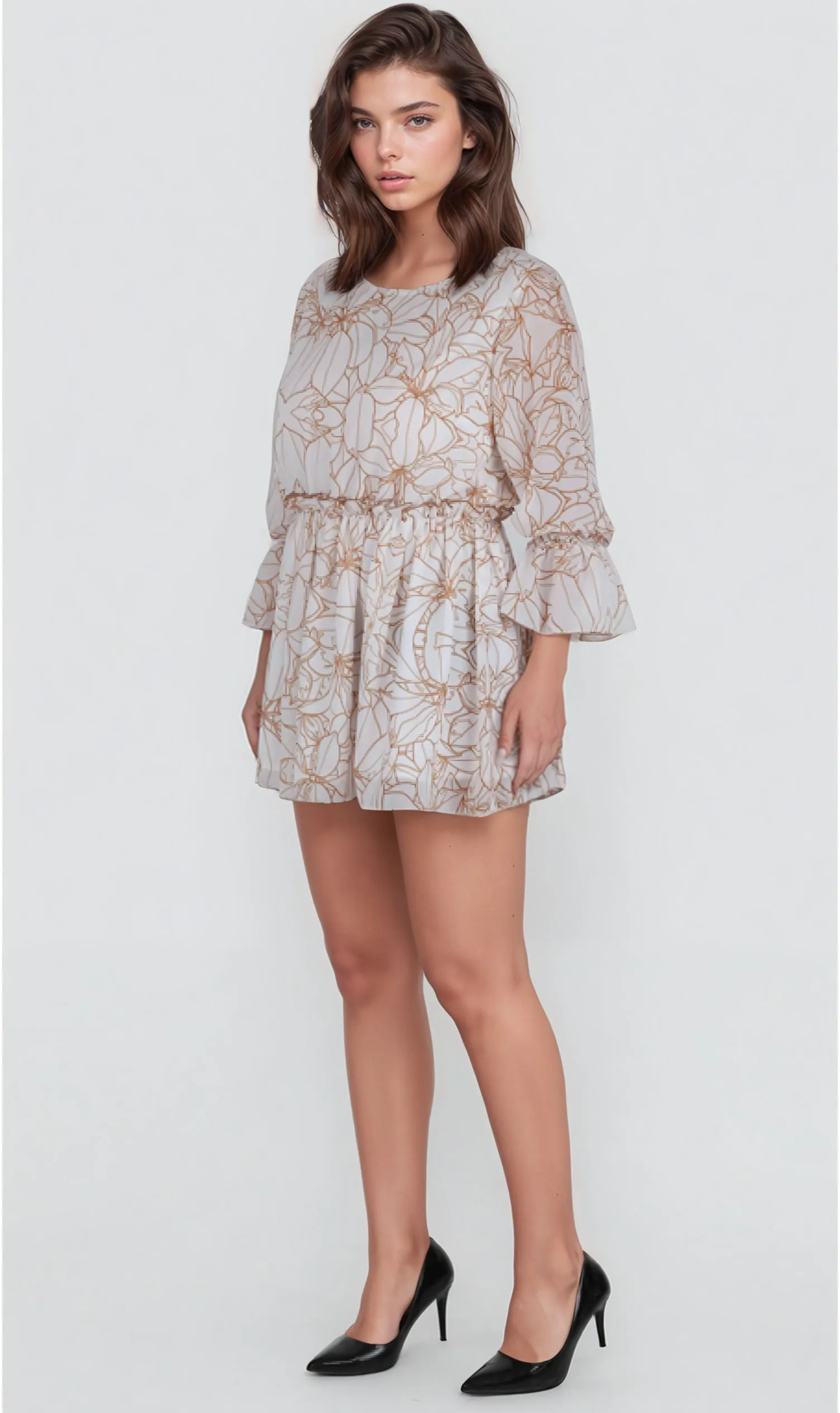 Maxwell Abstact Printed Short Dress