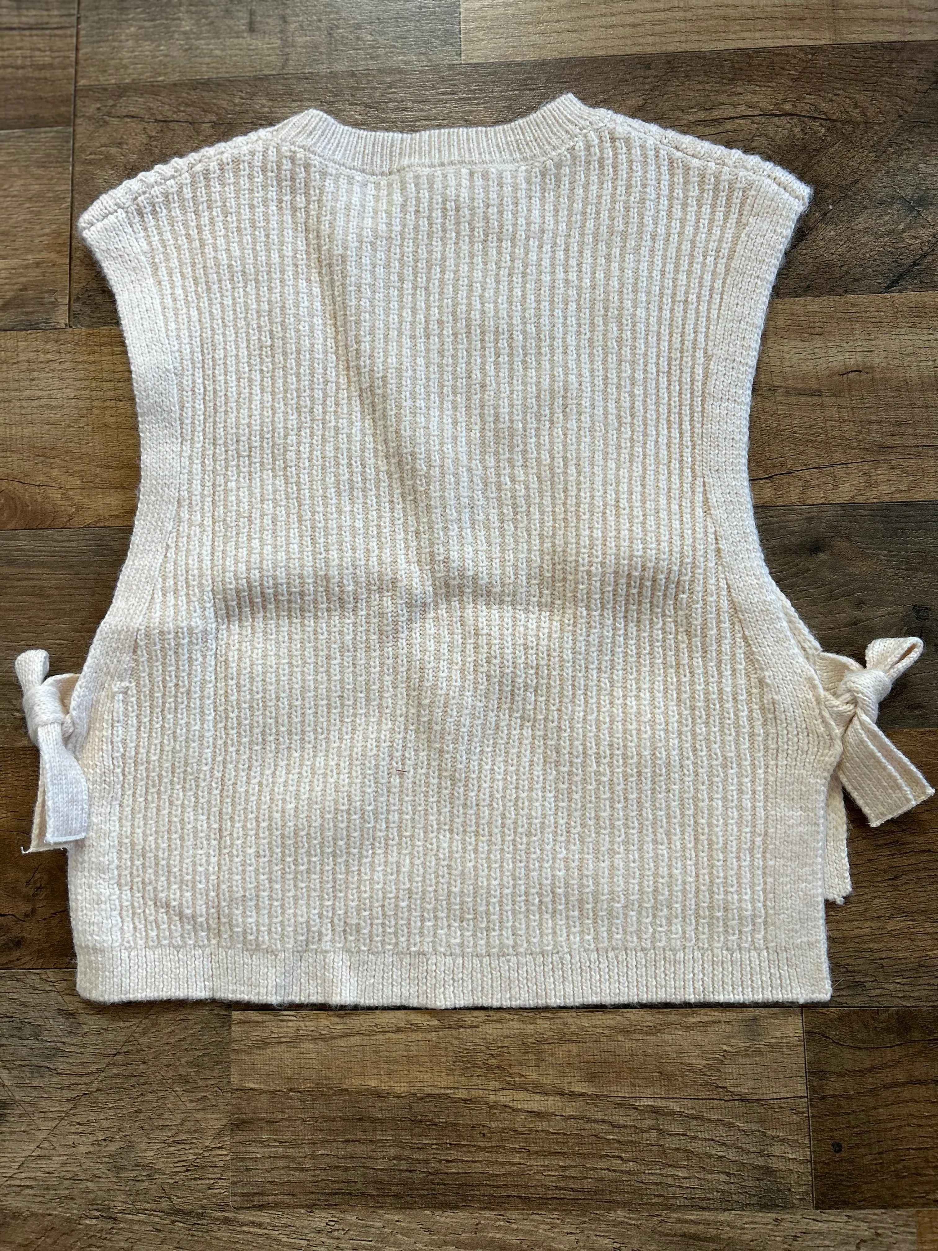 May - Girls Cable Knit Sweater Vest