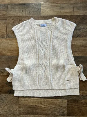 May - Girls Cable Knit Sweater Vest