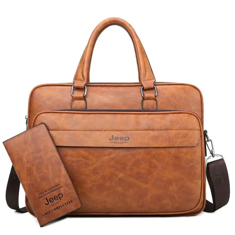 Men Briefcase for 14" Laptop