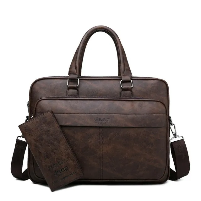 Men Briefcase for 14" Laptop