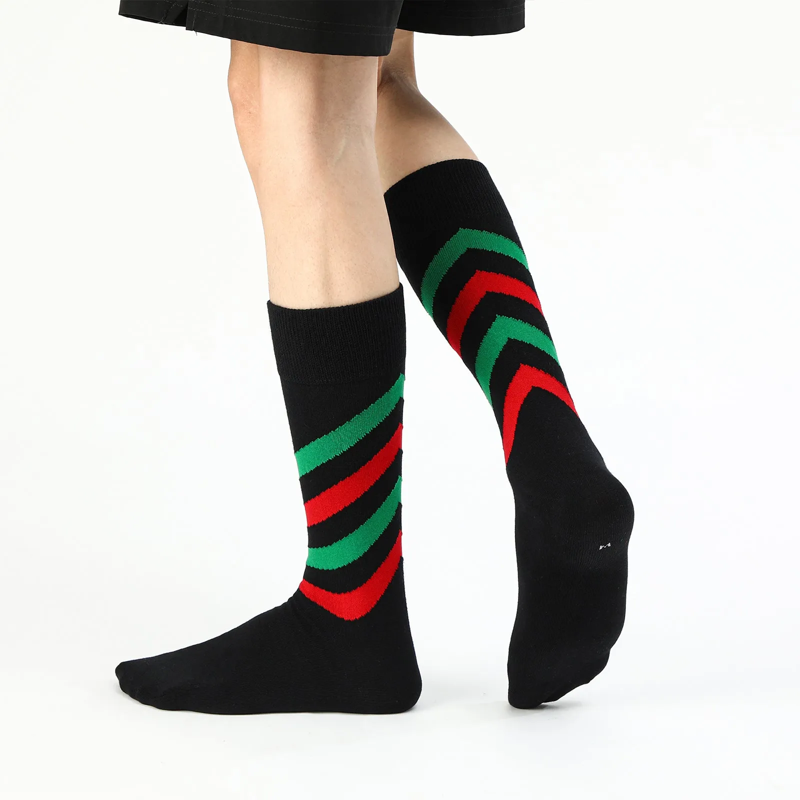 MENS CHRISTMAS DRESS HOLIDAY SOCKS 8PACK