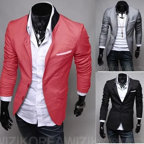 Men's Fashion 2 Button Suit Jacket