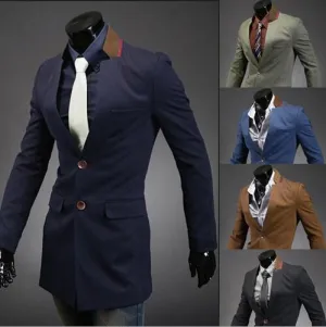 Men's Fashion Long Overcoat