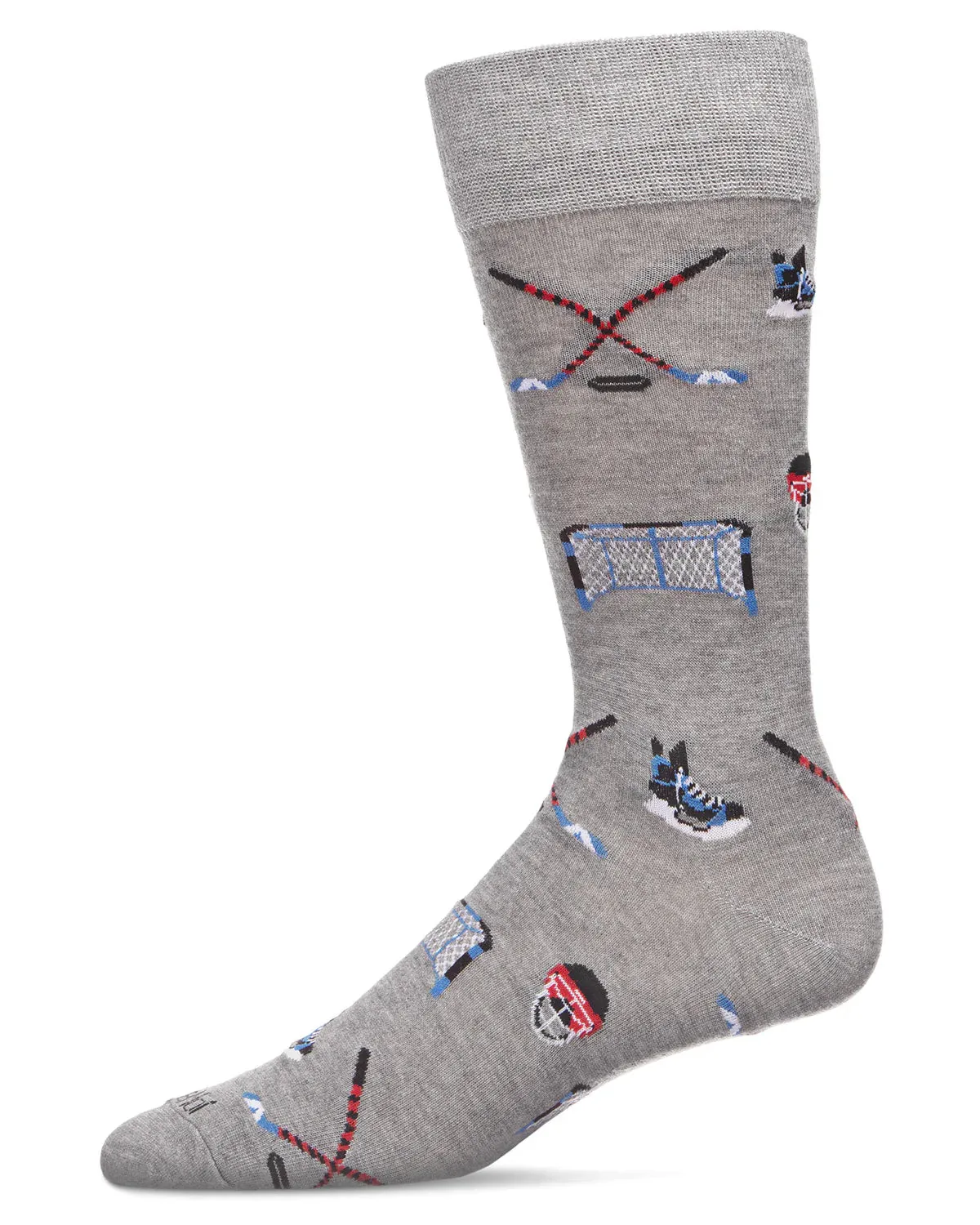 Men's Hockey Lovers Socks in Dark Grey Heather