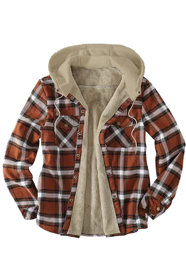 Men's hooded fleece shirt