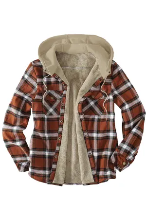 Men's hooded fleece shirt