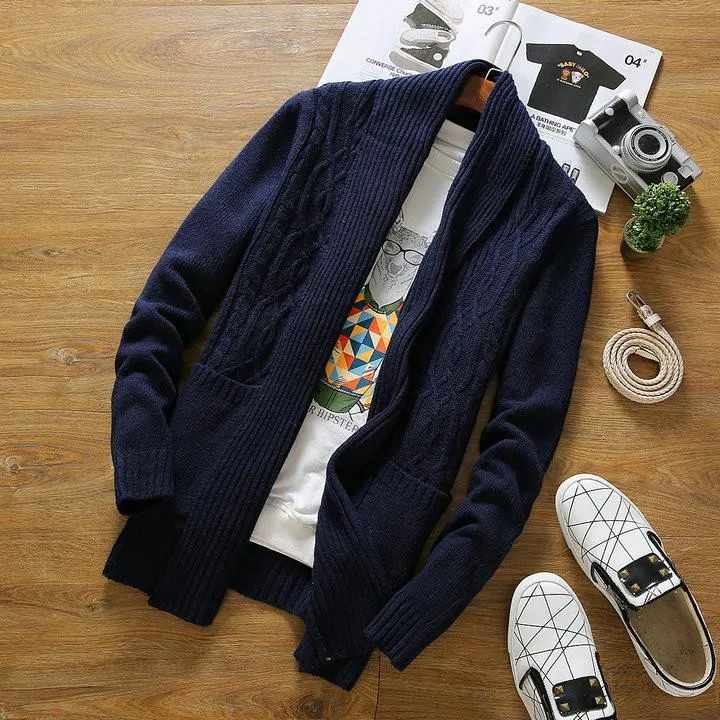 Men's Knitted Fashion Cardigan