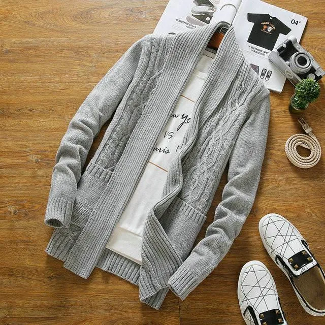 Men's Knitted Fashion Cardigan