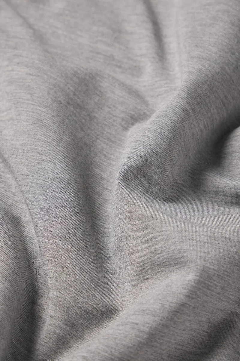 Men's Long Sleeve Bamboo Tee in Heather Gray