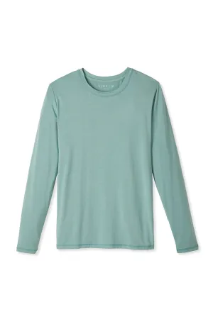 Men's Long Sleeve Bamboo Tee in Spruce