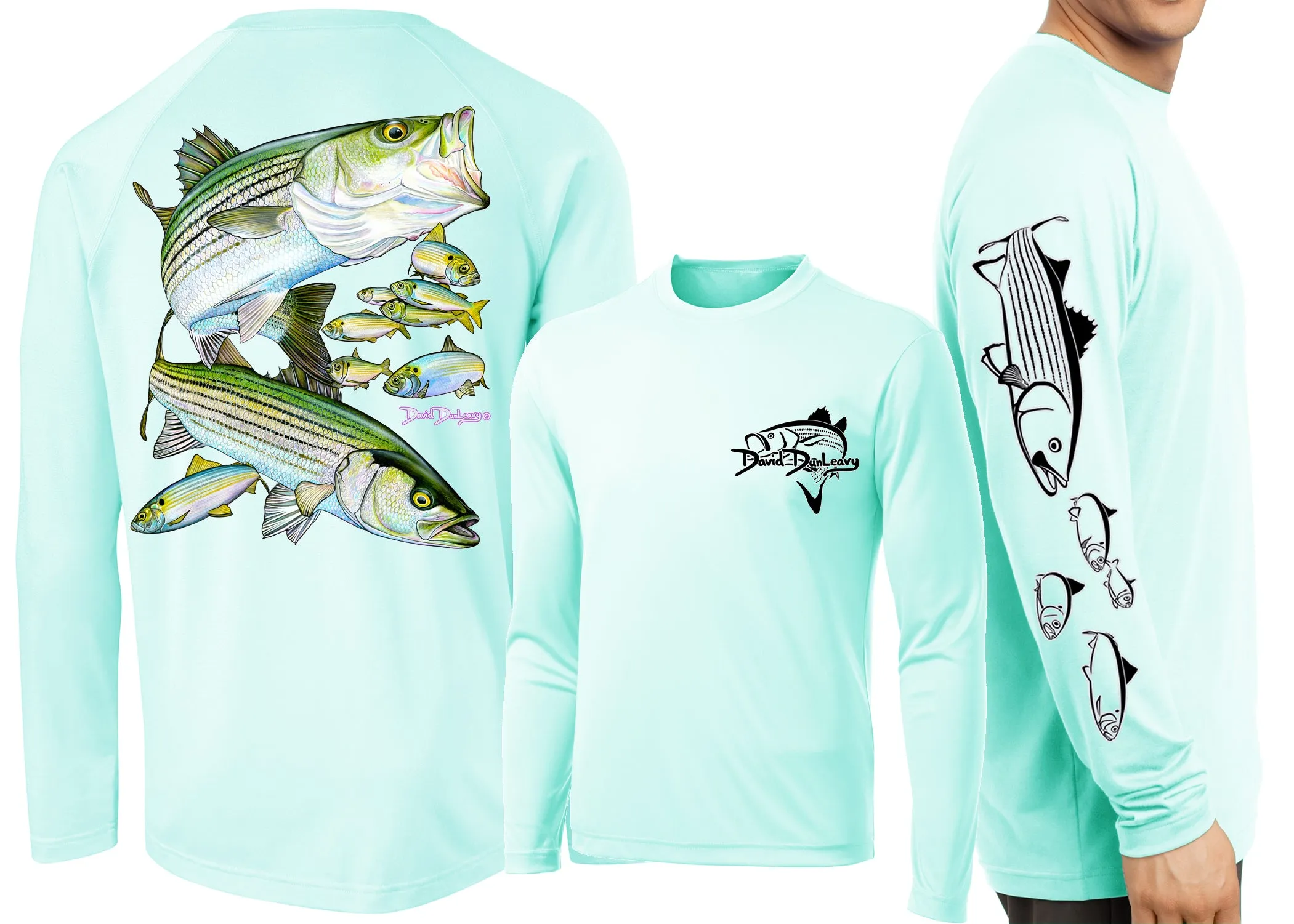 Men's Performance Striped Bass Long Sleeve
