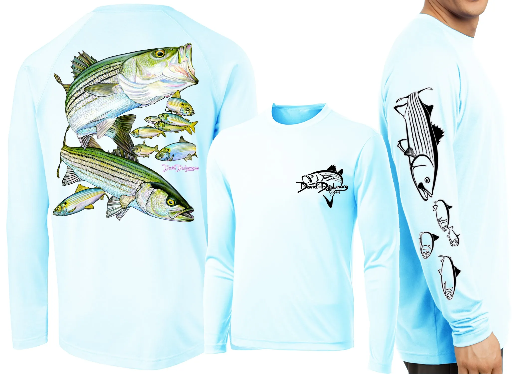 Men's Performance Striped Bass Long Sleeve
