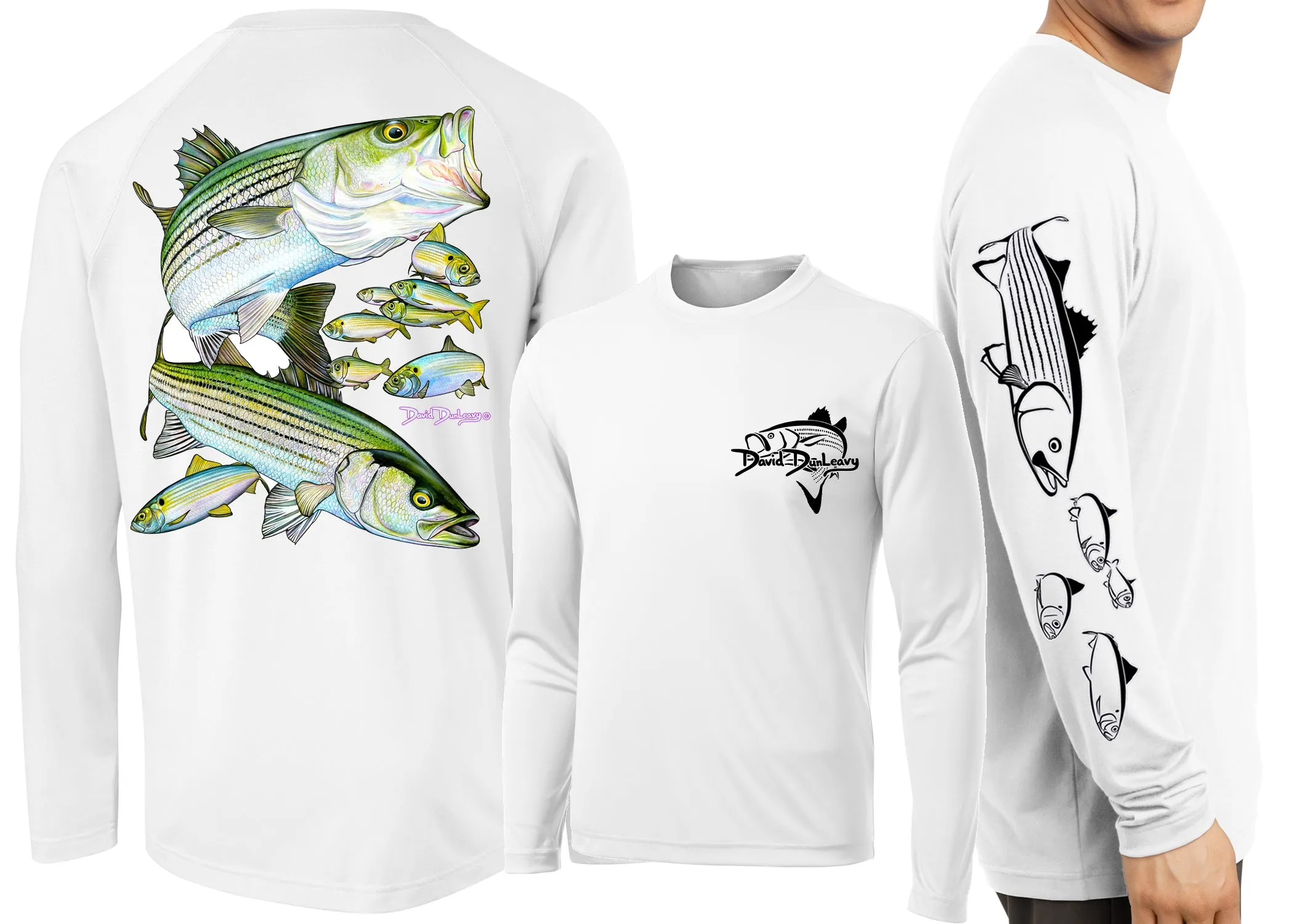 Men's Performance Striped Bass Long Sleeve