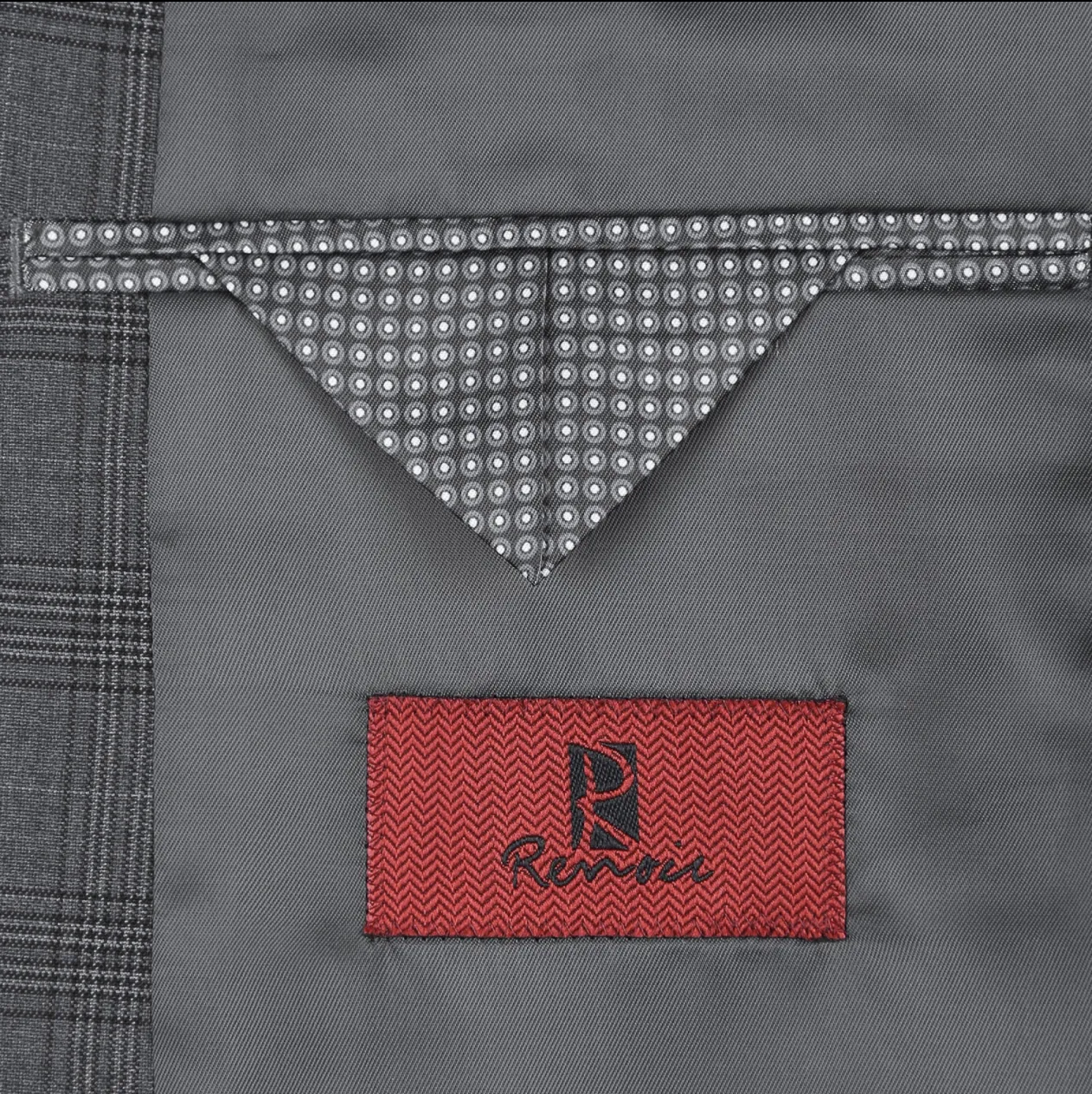 Men's Renoir Three Piece Gray Plaid Classic Fit Suit