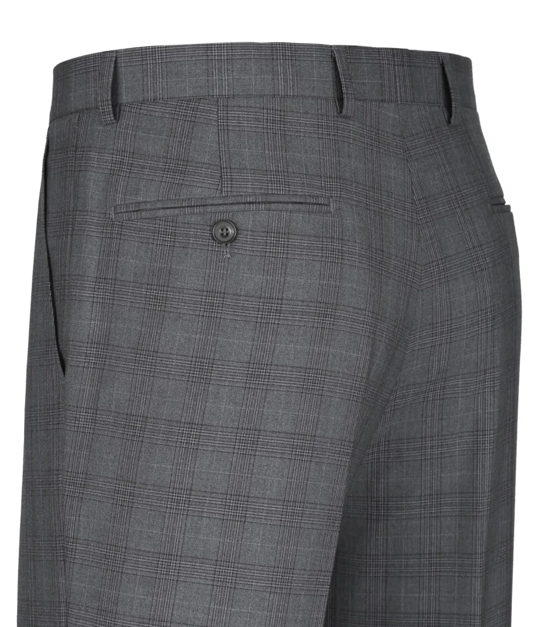 Men's Renoir Three Piece Gray Plaid Classic Fit Suit