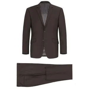 Men's Renoir Two Piece Brown Slim Fit Suit