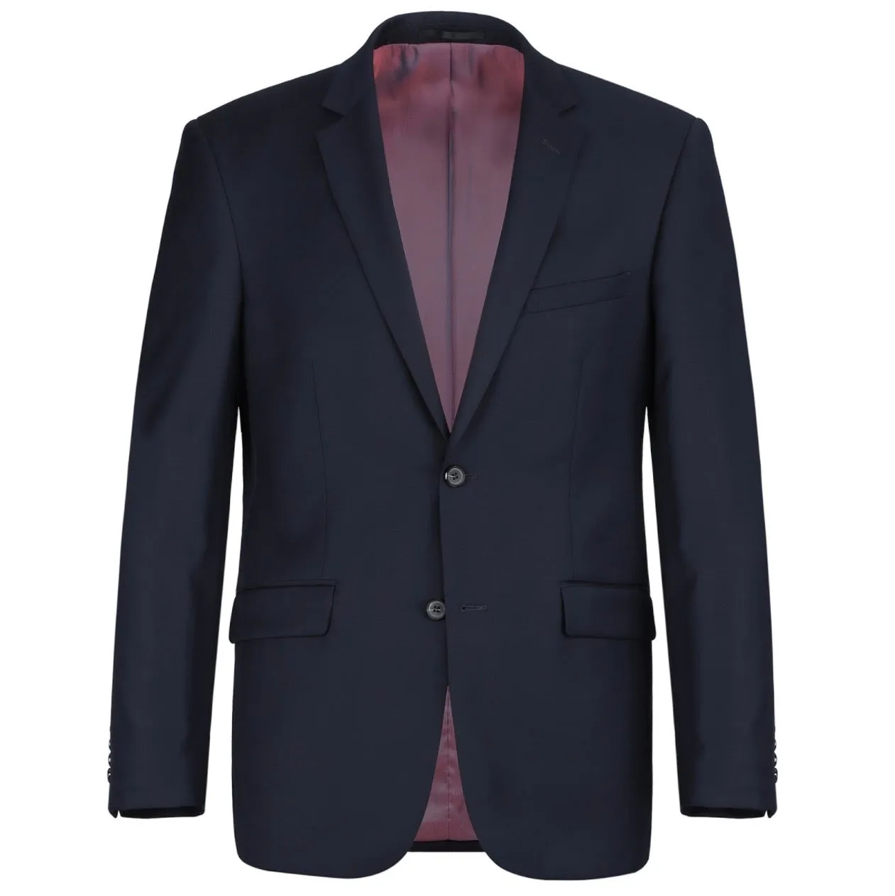 Men's Renoir Two Piece Dark Navy Wool Suit Slim Fit