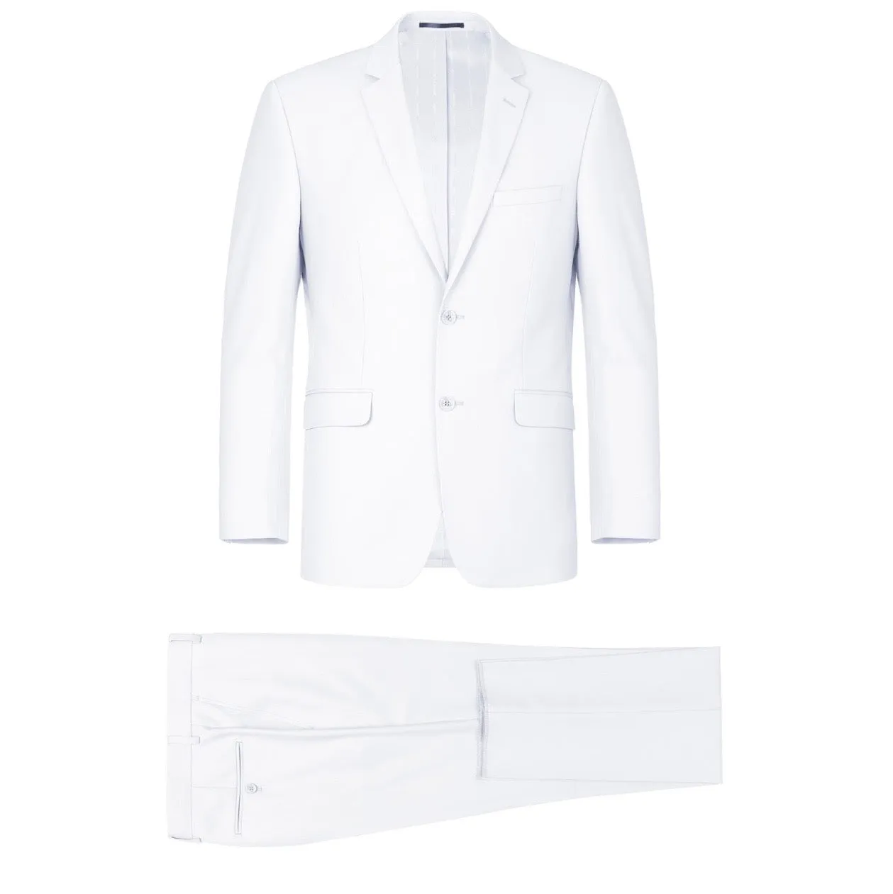 Men's Renoir Two Piece White Slim Fit Suit