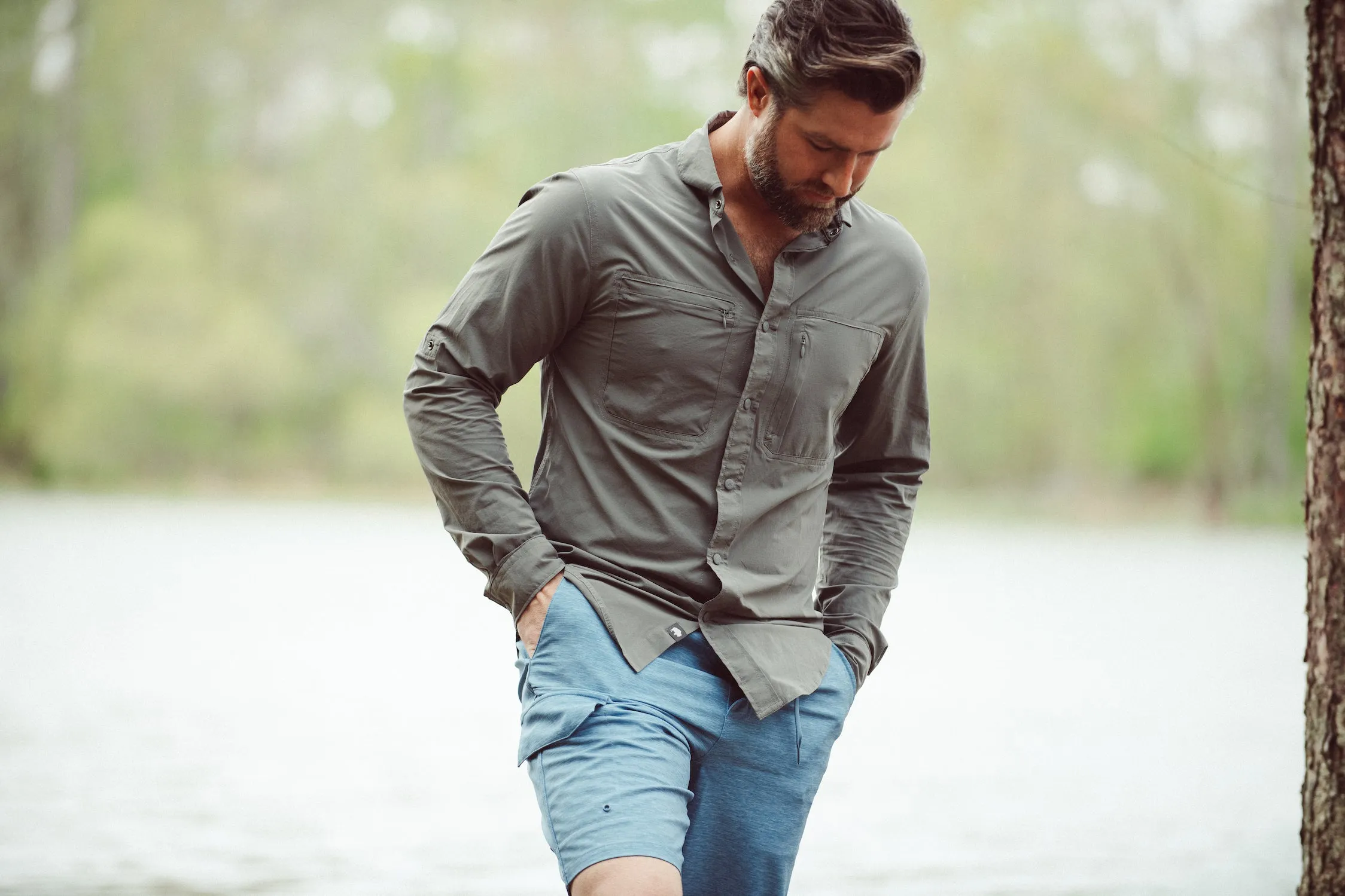 Men's Rivers Long Sleeve Woven Shirt