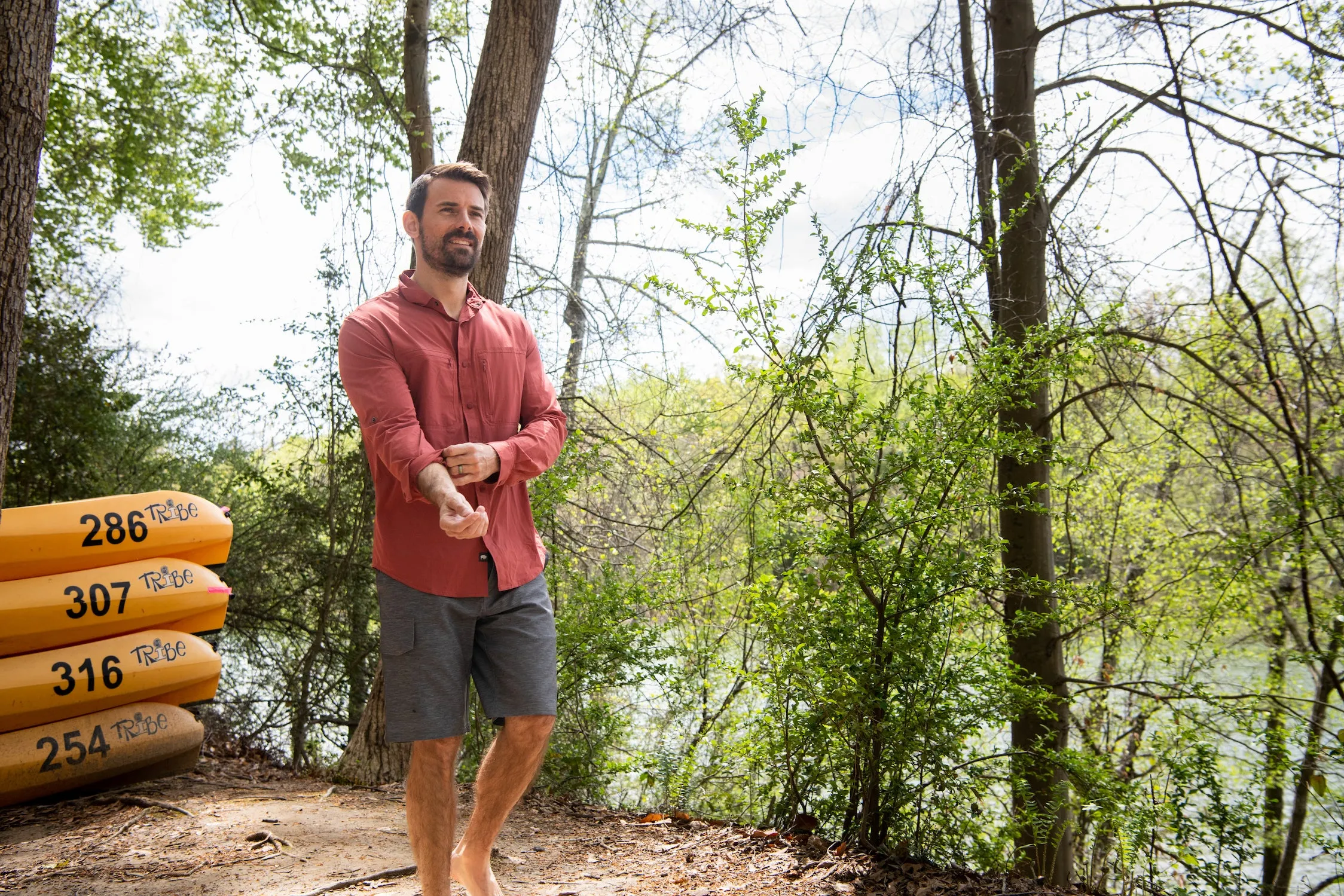 Men's Rivers Long Sleeve Woven Shirt