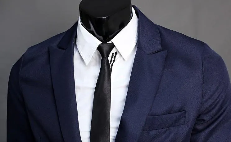 Men's Solid Color Suit Jacket