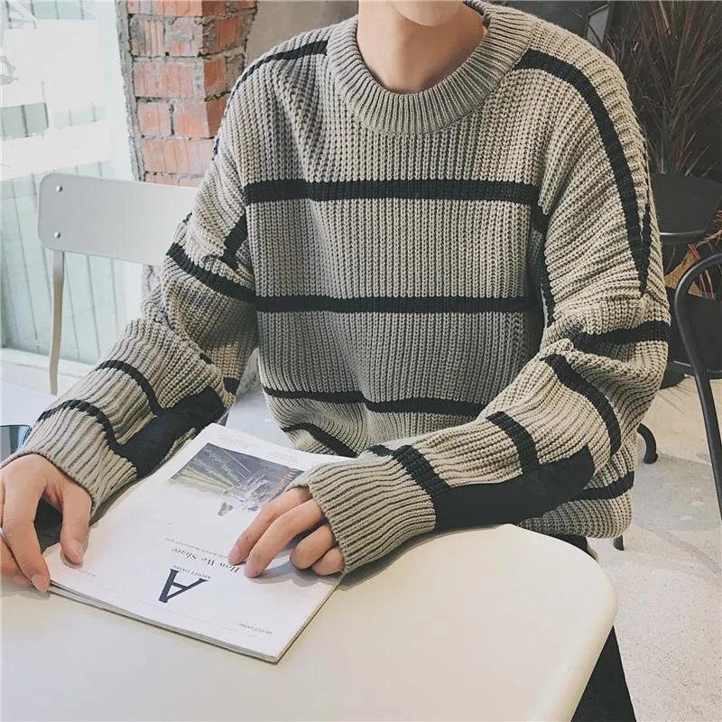 Men's Stripe Knitwear Sweater