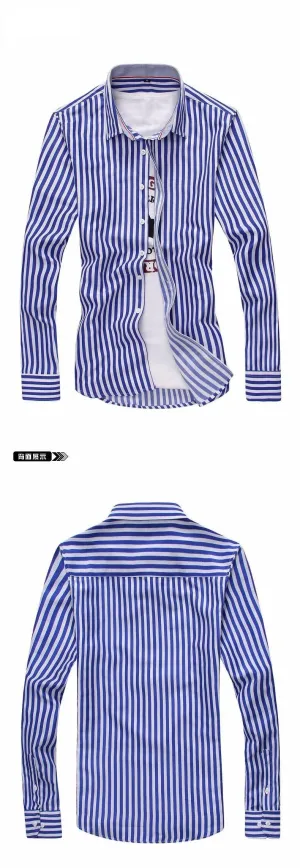 Men's Striped Dress Shirt