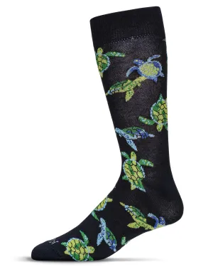 Men's Turtles Navy Socks