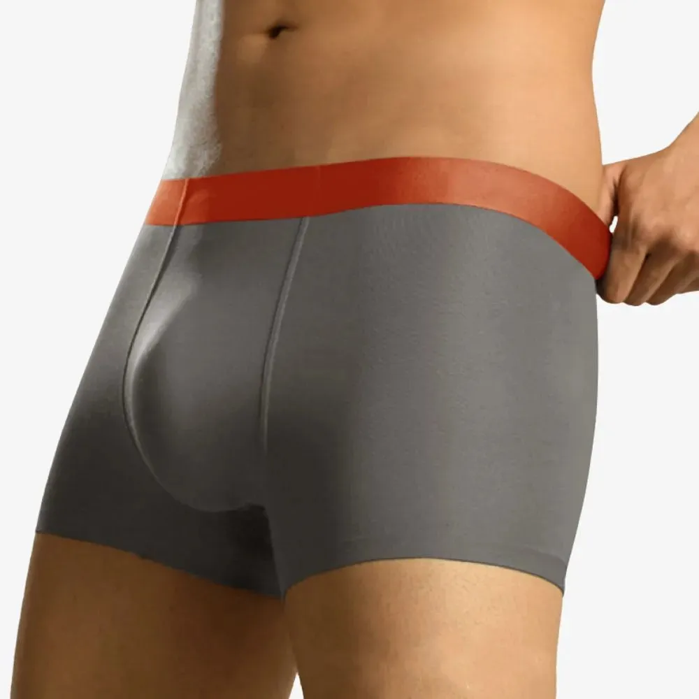 Men's Ultra Thin Ice-Silk & Modal Silk Trunks (4 Pack) - JEWYEE 2281