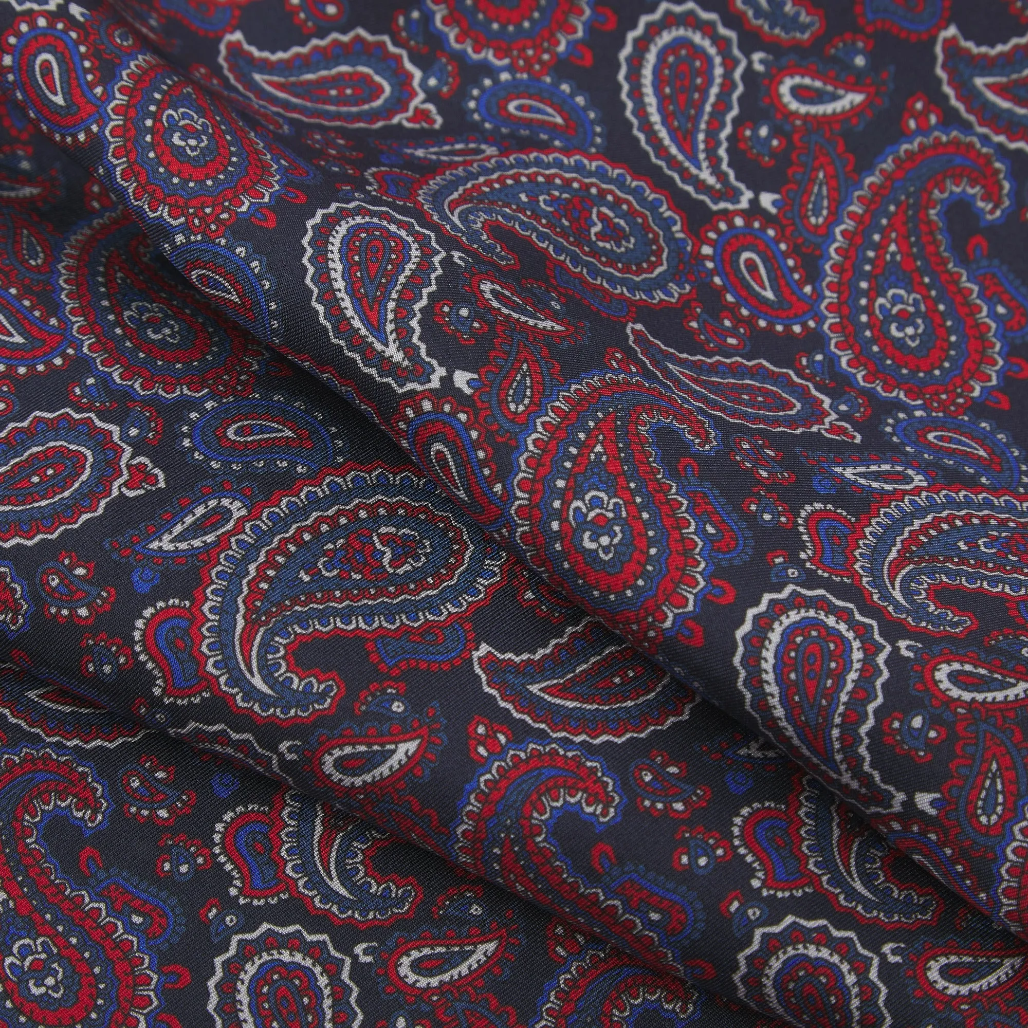 Men's Wool-Backed Silk Dress Scarf in Paisley - The Oakland